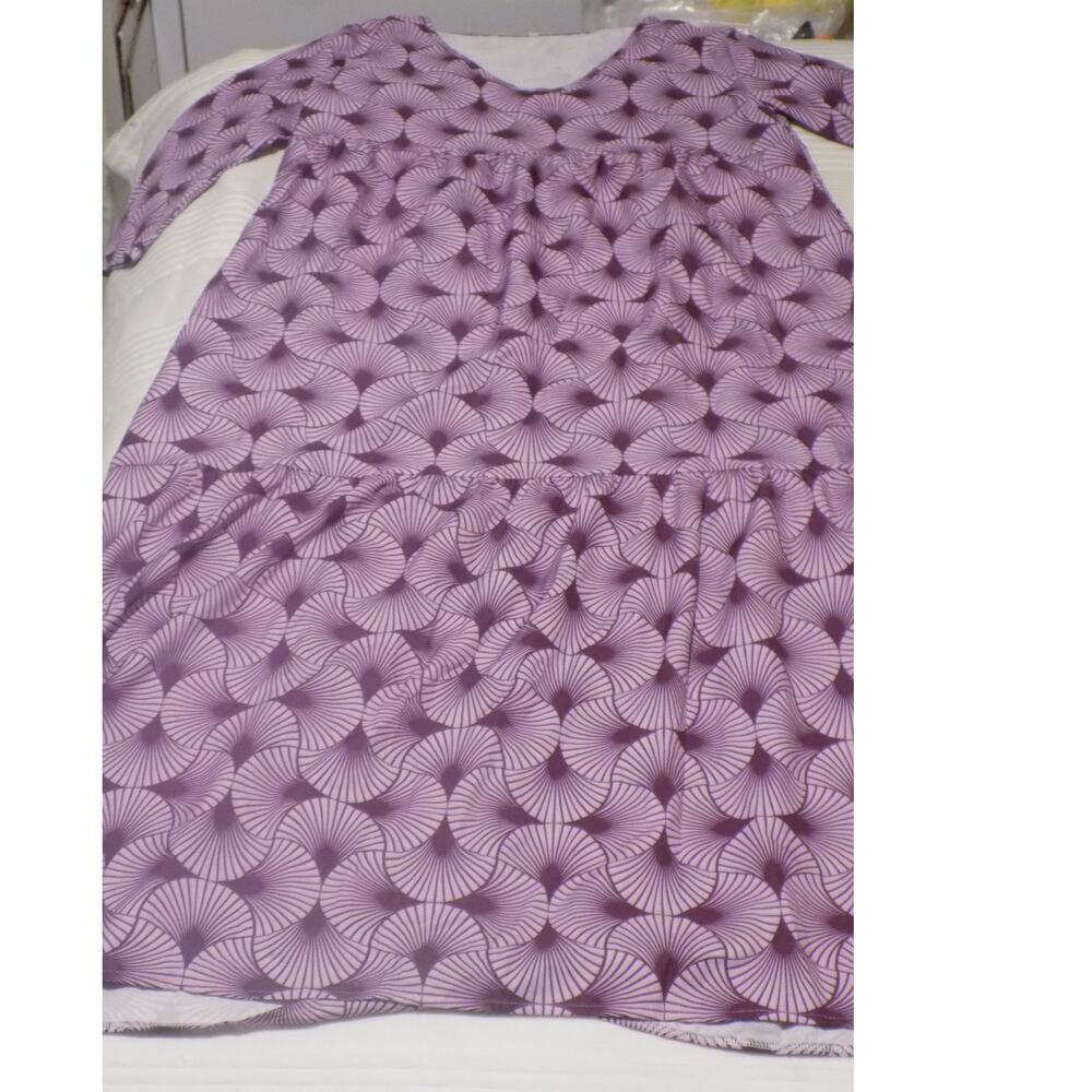 Purple Patterned Dress - Picture 10 of 11